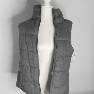 NWT Old Navy ZIP UP GREY PUFFER VEST